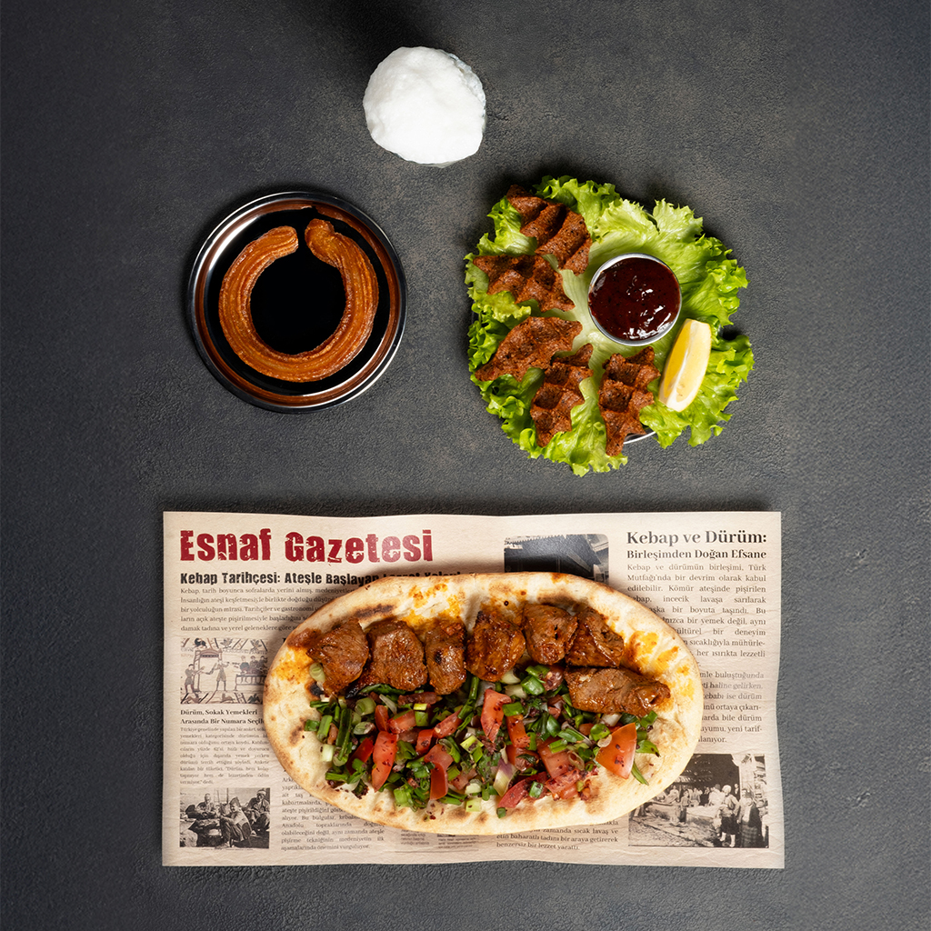 Kuzu Şiş Dürüm Menü (120g)