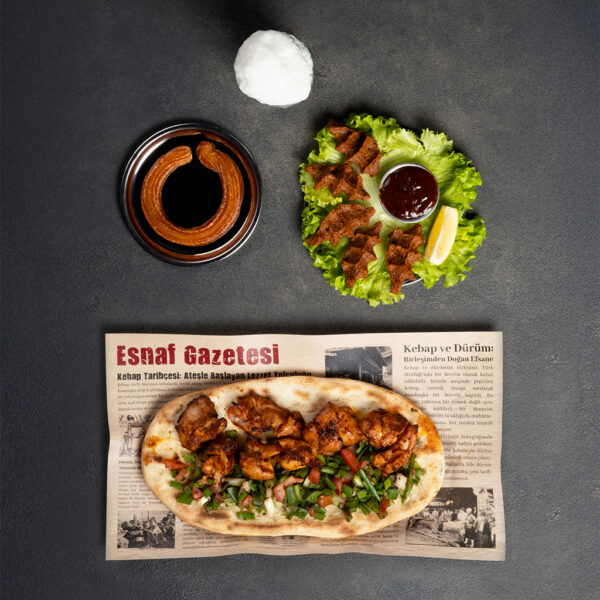 Tavuk Şiş Dürüm Menü (120g)